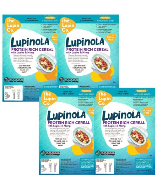 Lupinola Protein Rich Cereal 4x1KG (4 Pack)