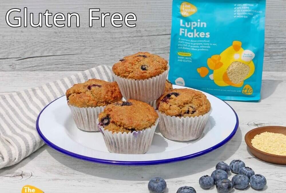 Blueberry Lupin Breakfast Muffins – Gluten FREE