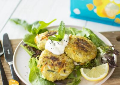 Lupin, Chia and Veggie Mini Burgers